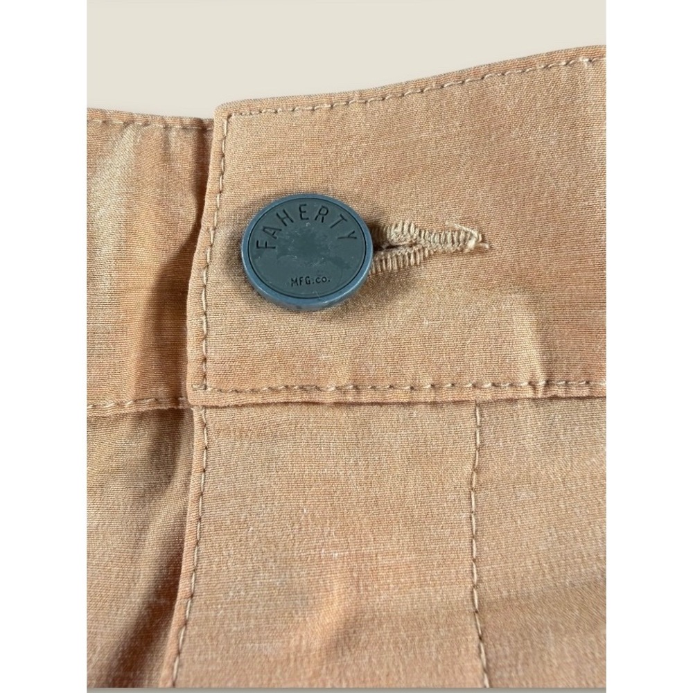 Faherty All Day Shorts Mens 36 Desert Tan Hybrid Stretch Swim Chino MSC0012 - Picture 6 of 10